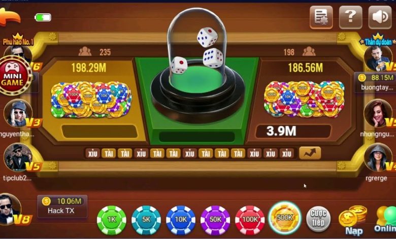 App hack game tài xỉu trực tuyến